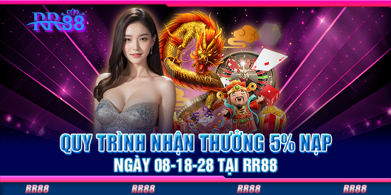Quy trình nhận thưởng 5% nạp ngày 08-18-28 tại RR88 Quy trình nhận thưởng 5% nạp ngày 08-18-28 tại RR88